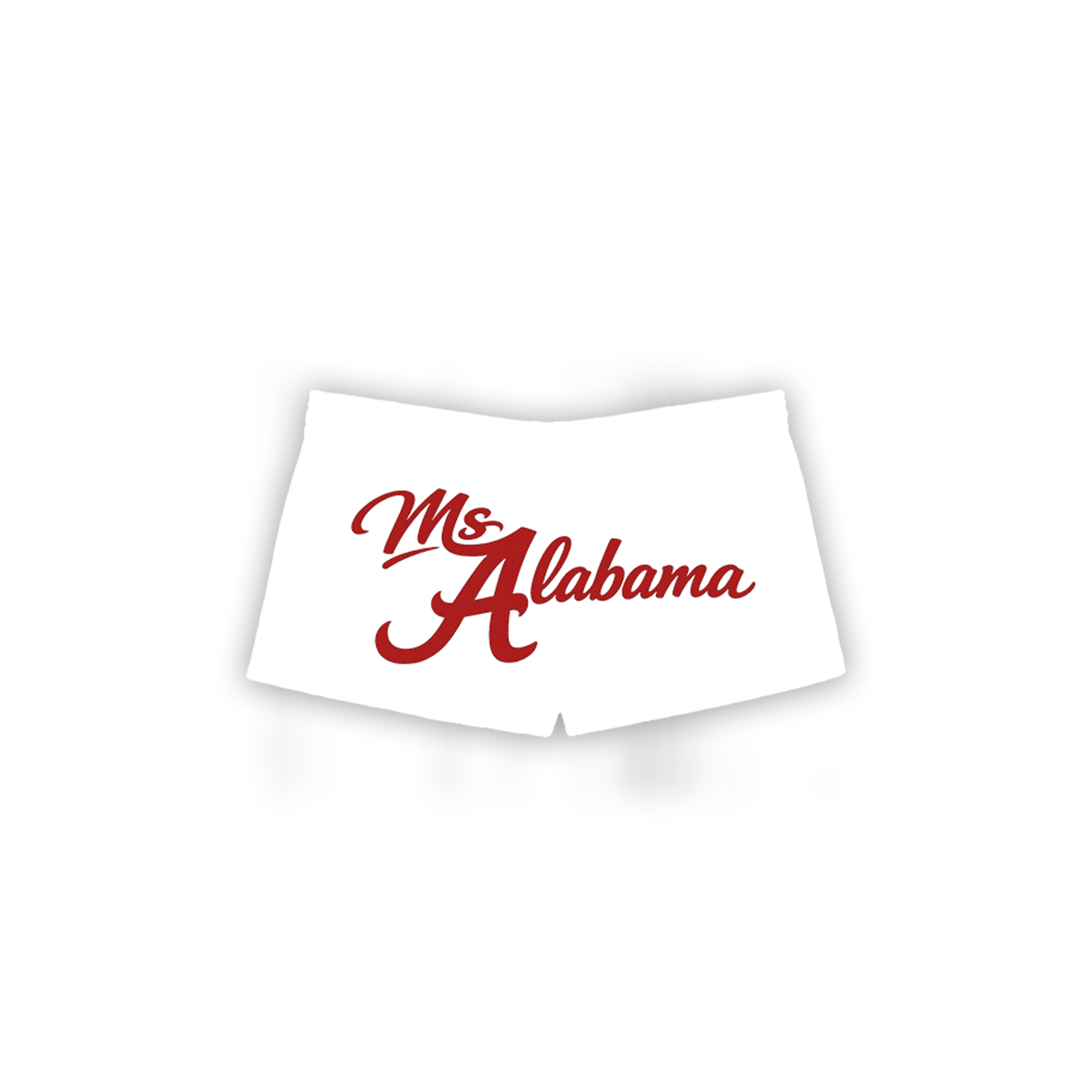 MS ALABAMA MINI WHITE SHORTS